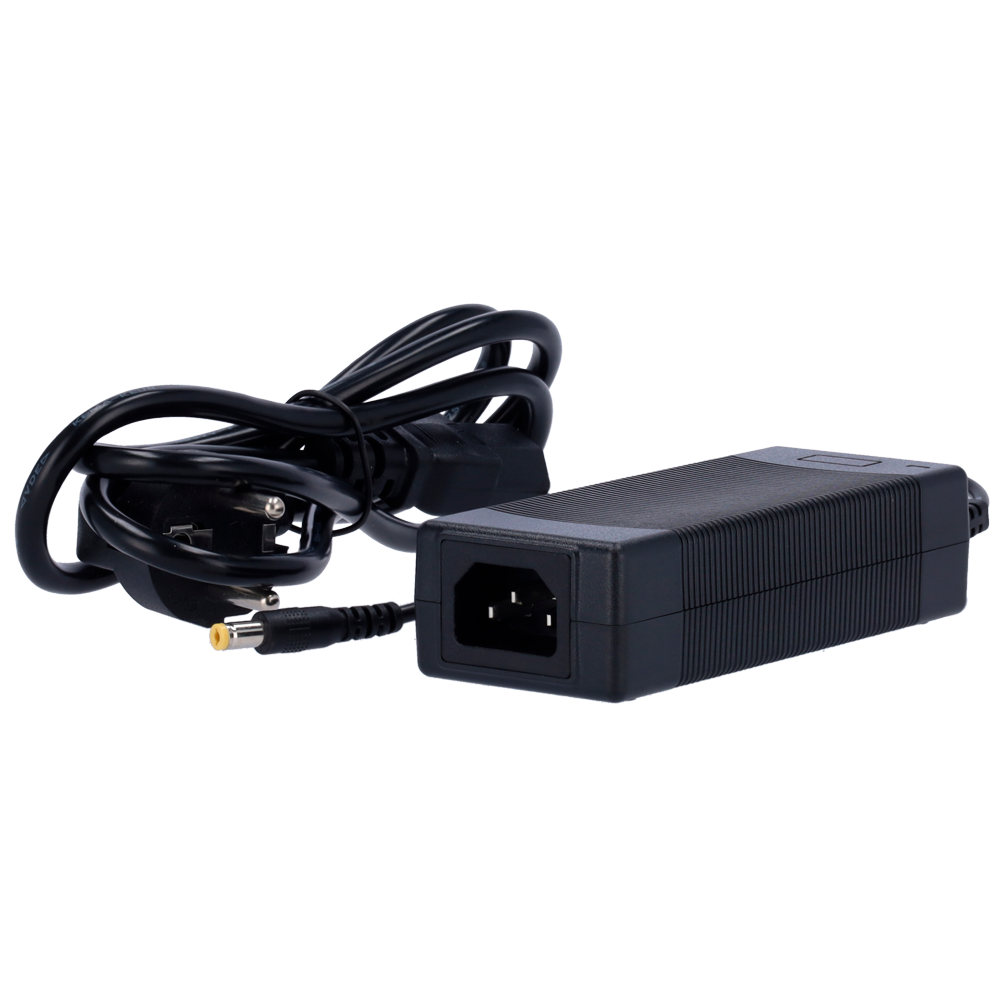 AC/DC strømadapter - 52 V / 1,25 A - Mål 190 (H) x 87 (B) x 43 (D) mm - Stabiliseret - Sort