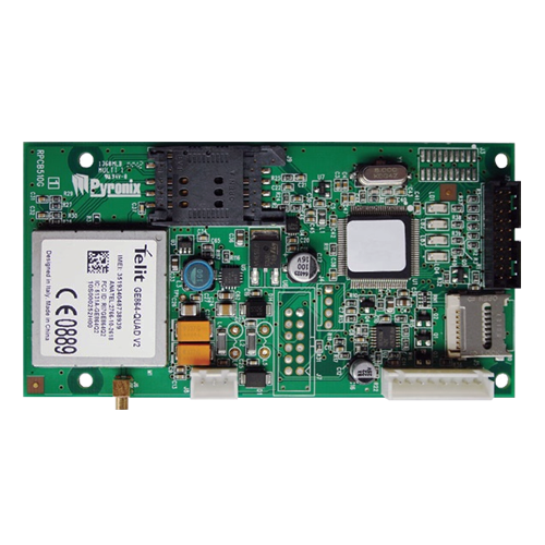 GPRS modem - Kompatibel med panel PCX46/ENFORCER - PCX46 tillader GPRS modem eller LAN modem plus RTC modem - ENFORCER tillader kun ét kommunikationsmodem