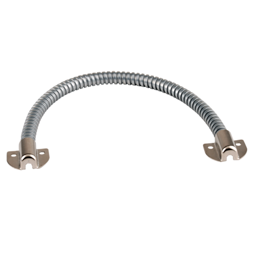 Forstærket dørkabel - Fleksibelt rør - Metal - forhindrer kabelskade - Til alle typer døre - 410 (H) x 40 (D) x 13 (B) mm