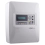Konventionel central 4 områder med LCD skærm - 2 sireneudgange - 2 alarm og fejludgange og 2 konfigurerbare relæudgange - Repeater udgang - Op til 30 detektorer pr. zone - Automatisk detektering af afslutningsmodstand