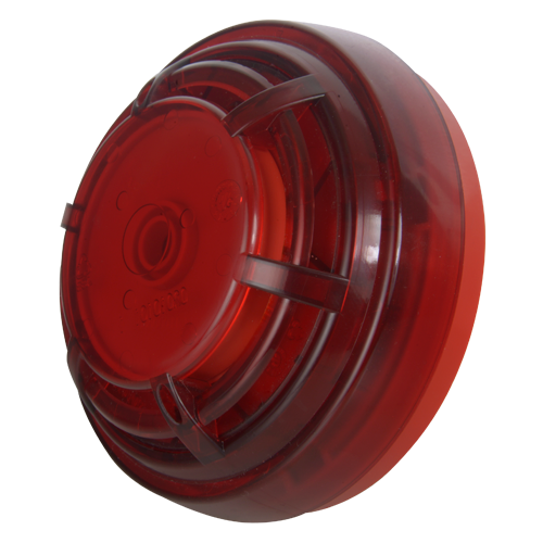 DMTECH - Kablet indendørs brandsiren - Lydstyrke 96dB ved 1m - LED blink - Lav base for nem installation - Strømforsyning 9~30 VDC