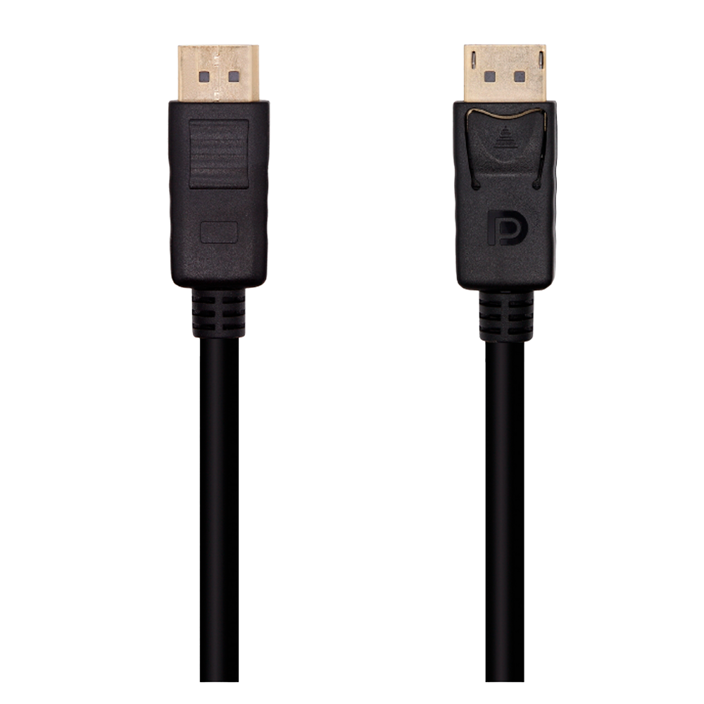 DisplayPort kabel - DP hanstik - 4K@60Hz - 2 m - Sort farve