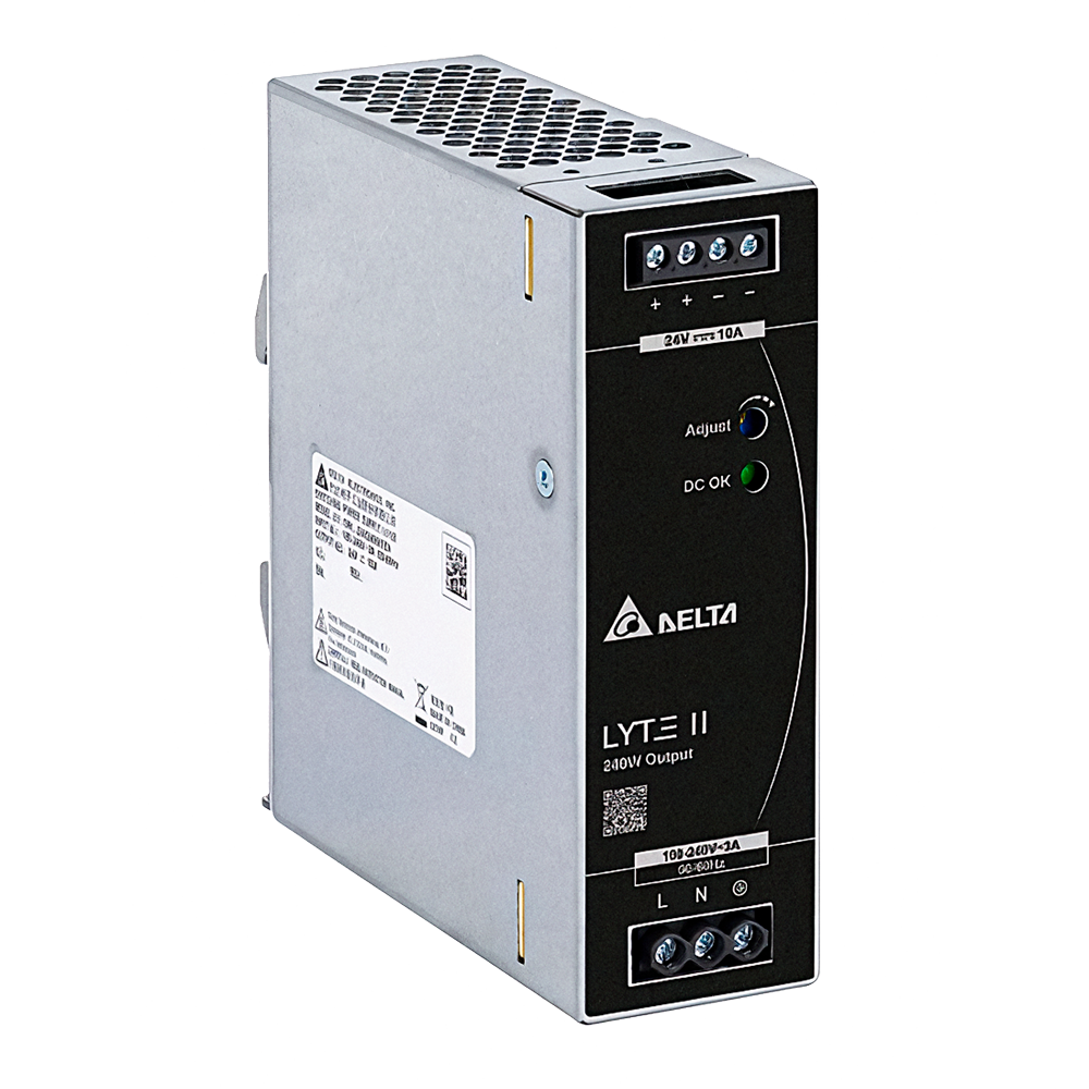 Switching strømforsyning - DC udgang 48 V / 5 A / 240 W - DIN skinne montering