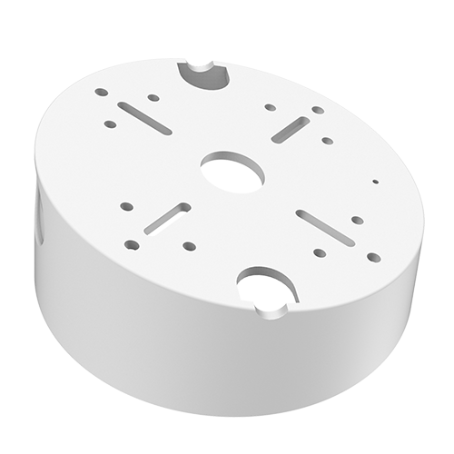 Hældende loftbeslag - Kompatibel med dome kameraer - Egnet til udendørs - Hvid farve - Aluminiumslegering - 145 (φ) mm