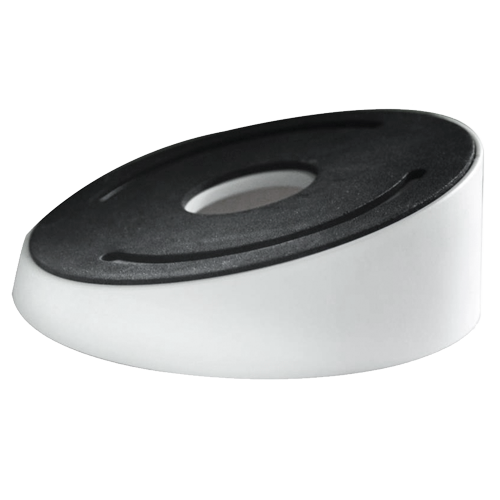 Junction box - Til dome kameraer - Egnet til udendørs brug - Skrå tag installation - Hvid farve 39.2 (H) x 111 (Ø) mm - Kabelgennemføring
