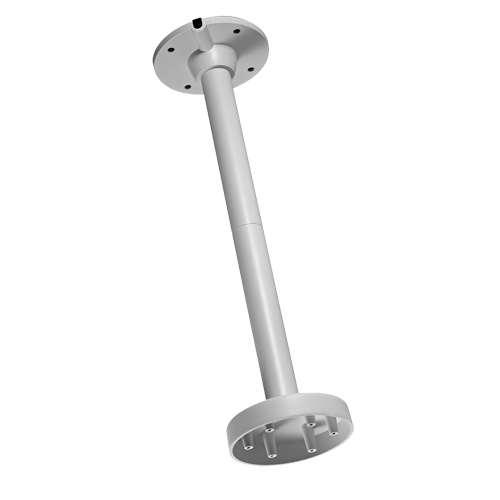 Loftbeslag - Højde 560 mm x 150 (Ø) mm - Egnet til udendørs brug - Hvid farve - Lavet af aluminium - Kabelgennemføring