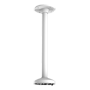 Loftbeslag - Højde 565 mm x 150 (Ø) mm - Egnet til udendørs brug - Hvid farve - Lavet af aluminium - Kabelgennemføring