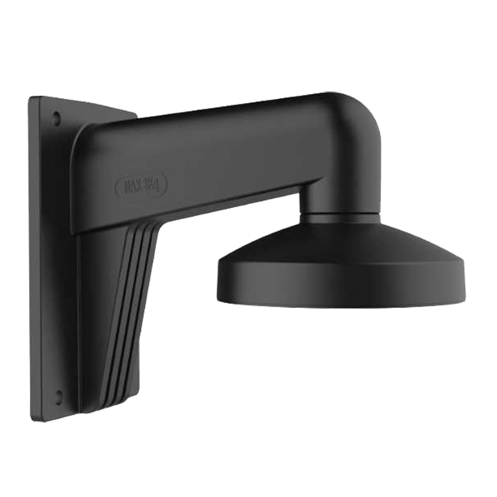 Vægbeslag - Junction box - Egnet til udendørs brug - Sort farve 122 (H) x 120 (B) x 120 (φ) mm - Kompatibel med Hiwatch Hikvision - Kabelgennemføring
