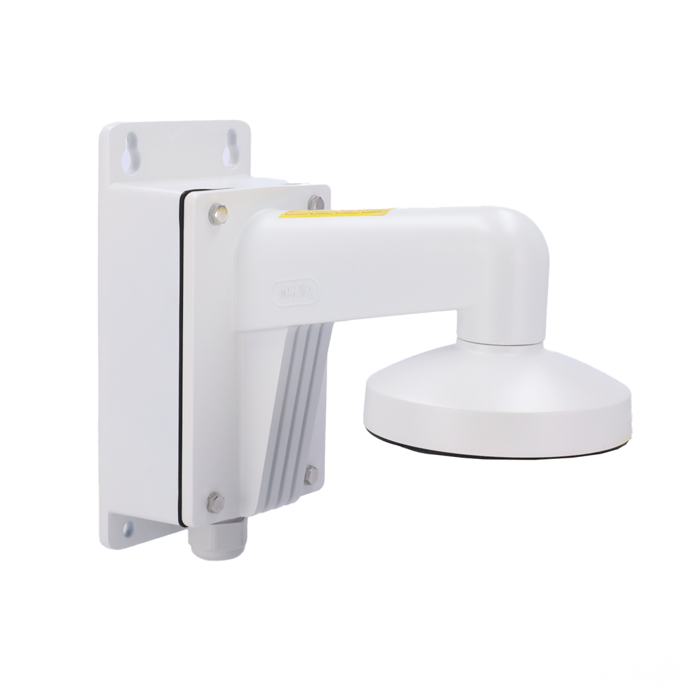 Vægbeslag - Tilslutningsboks - Til udendørs brug - Hvid farve 243 (H) x 136 (B) x 290 (H) x [%VAR%] (D) mm - Kompatibel med Hiwatch Hikvision - Kabelgennemføring