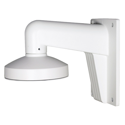 Vægbeslag - Til dome-kameraer - Egnet til udendørs brug - Hvid farve - Kompatibel med Hiwatch Hikvision - Kabelgennemføring