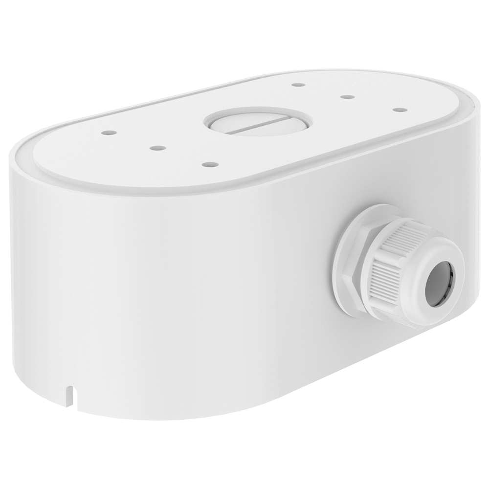 Junction box - Egnet til dual lens kamera - Aluminiumslegering - Hvid farve - Kabelgennemføring - 176,1 mm (b) x 123,7 mm (h) x 65 mm (d)