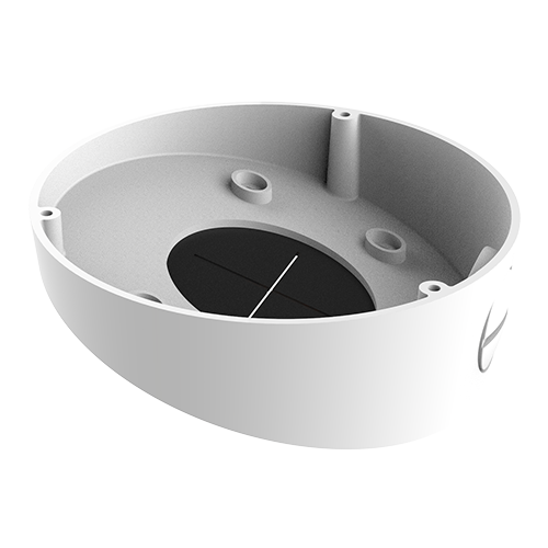 Hældende loftsmontage - Kompatibel med dome kameraer - Egnet til udendørs brug - Hvid farve - Aluminiumslegering - 130 (φ) mm