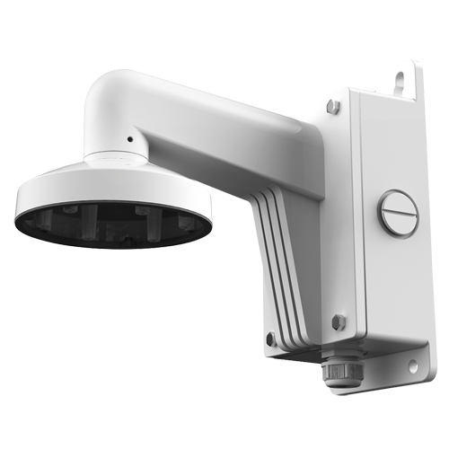 Vægbeslag - Forgreningsboks - Egnet til udendørs brug - Hvid farve - Kompatibel med Hiwatch Hikvision - Kabelgennemføring