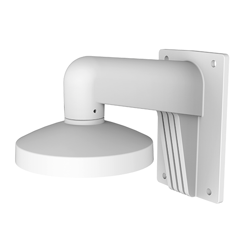 Vægbeslag - Forgreningsboks - Egnet til udendørs brug - Hvid farve 158 (H) x 120 (B) x 155 (φ) mm - Kompatibel med Hiwatch Hikvision - Kabelgennemføring