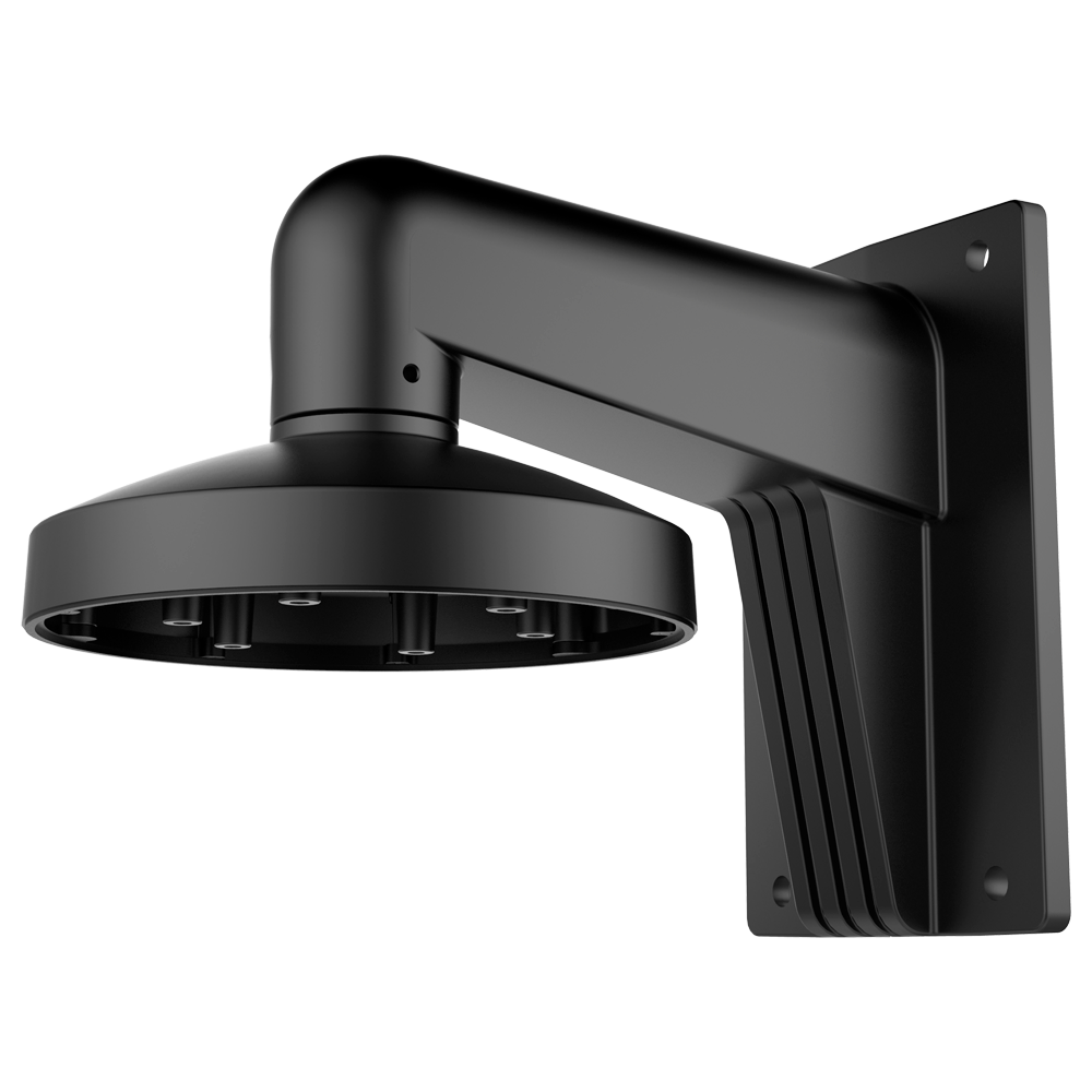 Vægbeslag - Fordelingsboks - Egnet til udendørs brug - Sort farve 158 (H) x 120 (B) x 155 (ø) mm - Kompatibel med Hiwatch Hikvision - Kabelgennemføring