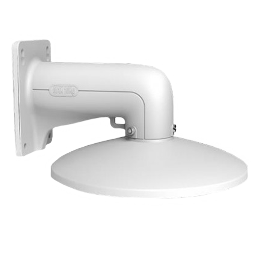 Vægbeslag - Til dome kameraer - Egnet til udendørs brug - Hvid farve | 283,5 × 250 × 165,5 mm - Kompatibel med Hiwatch Hikvision - Kabelgennemføring