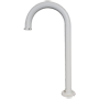 Svanehals beslag til motoriserede domes - Egnet til udendørs brug - Gulvmontering - Hvid farve - Kabelgennemføring - 841 mm (H) x 130 (B) mm x 455 (D) mm