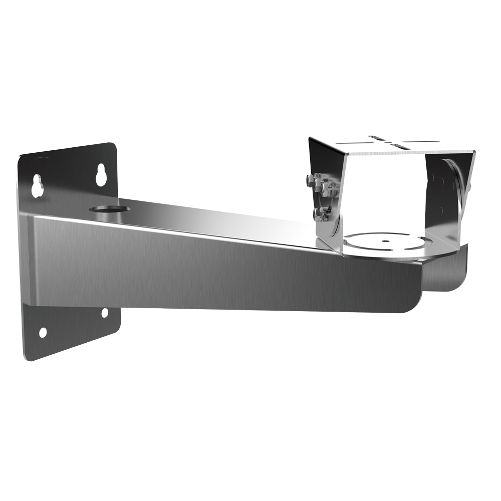 Vægbeslag - Rustfrit stål med antikorrosionsbeslytning - Egnet til indendørs og udendørs brug - Grå - Bæreevne 20 kg - 228 (H) x 140 (B) x 412,5 (D) mm