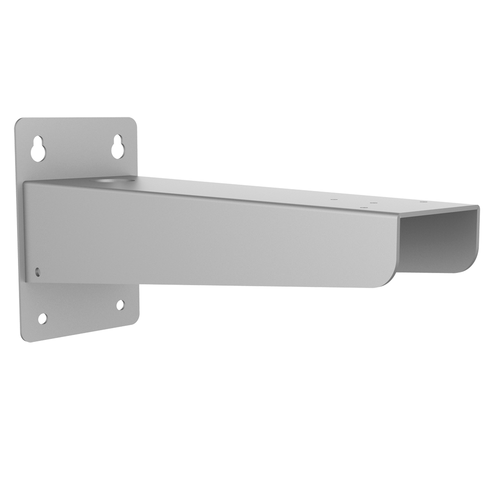 Vægbeslag - Egnet til bokskameraer - Til udendørs brug - Bæreevne 15 kg - 200 (H) x 130 (B) x 403 (D) mm - Grå
