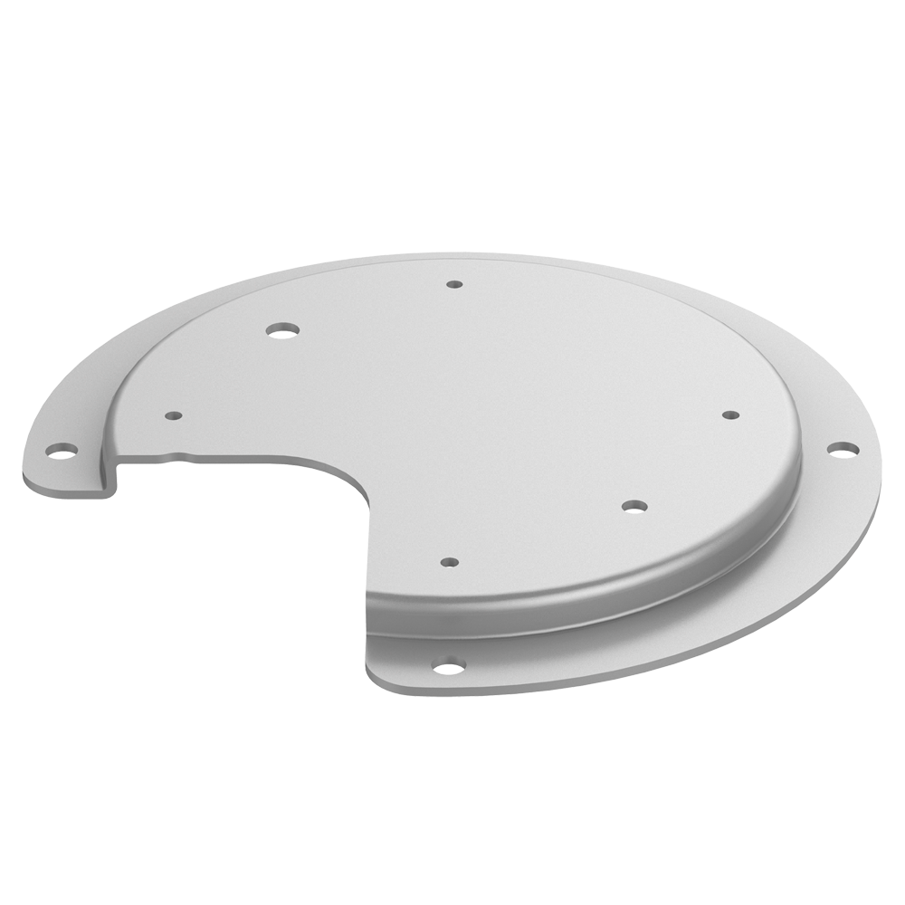 Hikvision anti-korrosions ophængsbeslag - Maksimal belastning 10 kg - Rustfrit stål SUS316L - Anti-korrosions overfladebehandling - Ø 170 mm x 10 mm (H) - Farve: sølvgrå