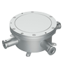 Eksplosionssikret fordelingsboks - Til kabelforbindelser - Rustfrit stål 316L - 272×272×96.8 mm / 6.4 kg - Beskyttelsesgrad IP68