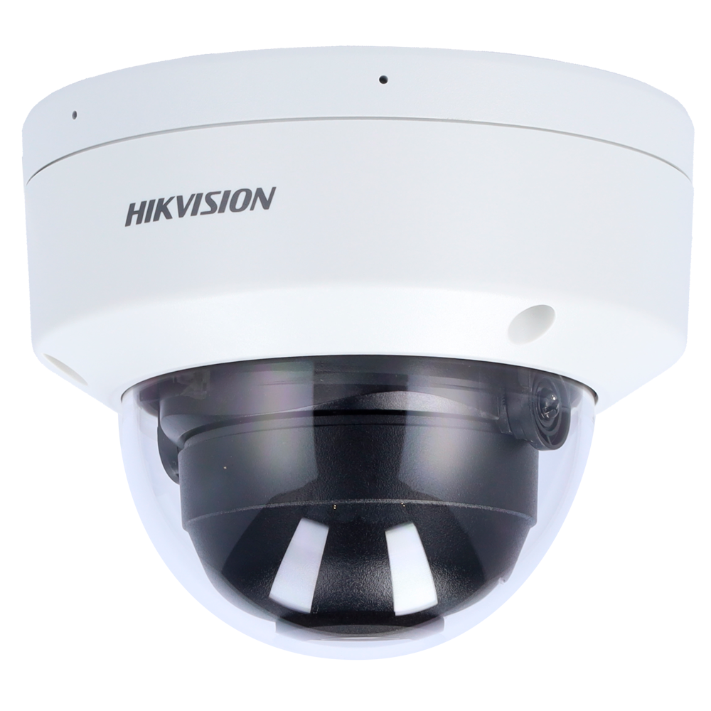 Hikvision - Value Range IP Dome Kamera - Opløsning 8 Megapixel (3840x2160) - Objektiv 2.8 mm | Indbygget mikrofon - Hybrid lys rækkevidde 30 m | PoE (IEEE802.3af) - Bevægelsesdetektion 2.0 | IP67, IK08