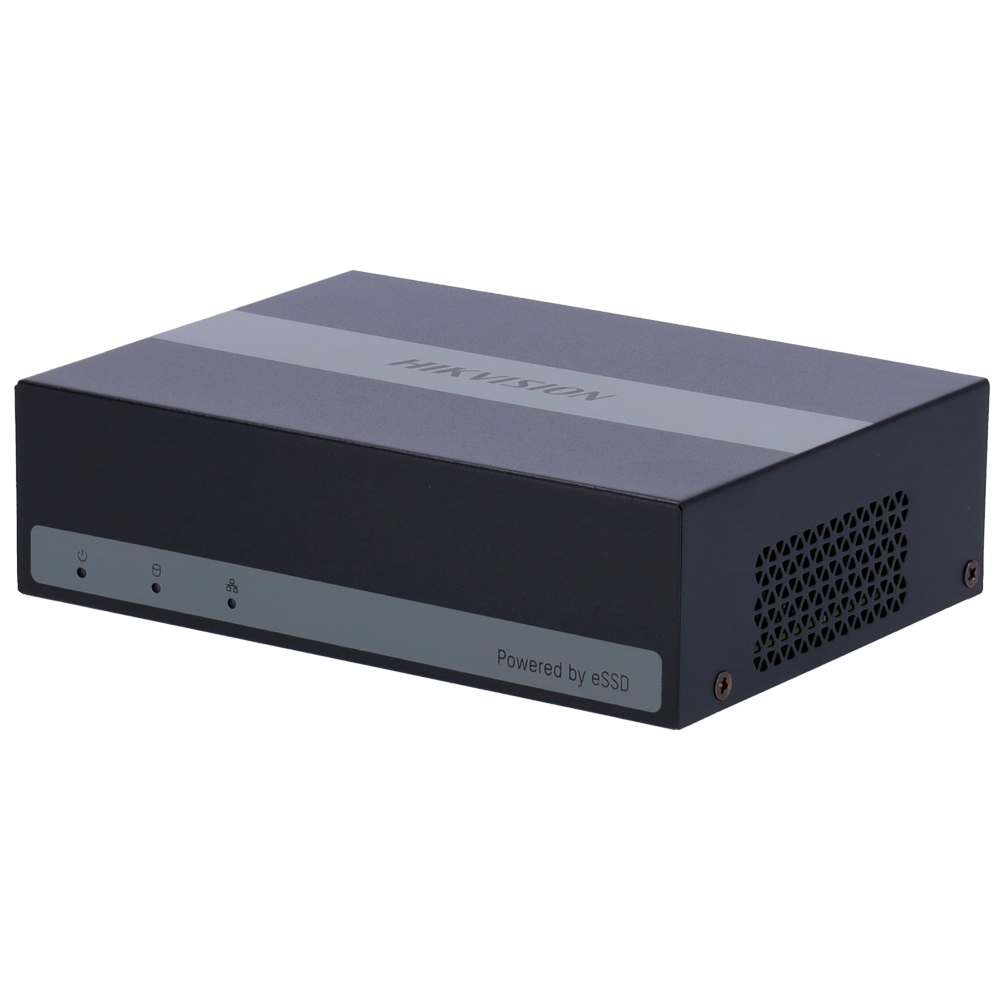 Hikvision DVR 5n1 - 4 CH HDTVI / HDCVI / AHD / CVBS - 1 kanal IP 6 MPx - Maksimal input opløsning 5 MPx - integreret eSSD 512 GB - Lavt forbrug - Audio over koaksial | Motion Detection 2.0