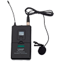 Lavalier mikrofon - UHF - Volumenkontrol - Op til 8t driftstid - Kompatibel med modtager DSPPA-D5815