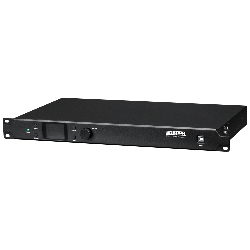 Lydprocessor - 8 indgang(e) & 8 udgang(e) - Equalizer - Automatisk gain-kontrol - Ekkokancellering - Aktiv støjkontrol