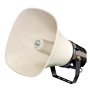 Vandtæt horn - Egnet til udendørs - Spænding 70V/100V - Beslag inkluderet - Følsomhed 105dB - SPL max. 117dB