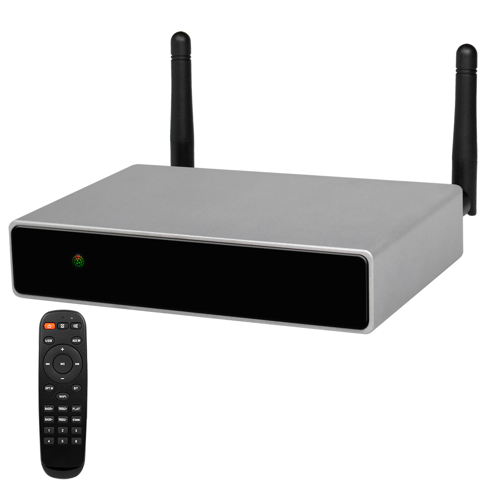 Forstærkerafspiller - Trådløs - 2 x 35W - Bluetooth-forbindelse - USB-afspilning - Fjernbetjening