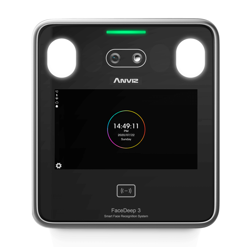 Adgangskontrol og tid & fremmøde - Ansigts-, EM kort og PIN - 6.000 brugere | 100.000 registreringer - TCP/IP, WiFi, USB, RS485, Wiegand - 5" TFT touchscreen | Integreret controller - CrossChex Standard / Cloud