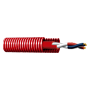 Specialkabel til brandbeskyttelsessystemer - Fortrådet snoet par i korrugeret rør 16mm - Leder Fleksibel kobber Class 5 - Spole på 100 meter - Halogenfri - CPR certifikat Cca -1sb, a1, d1