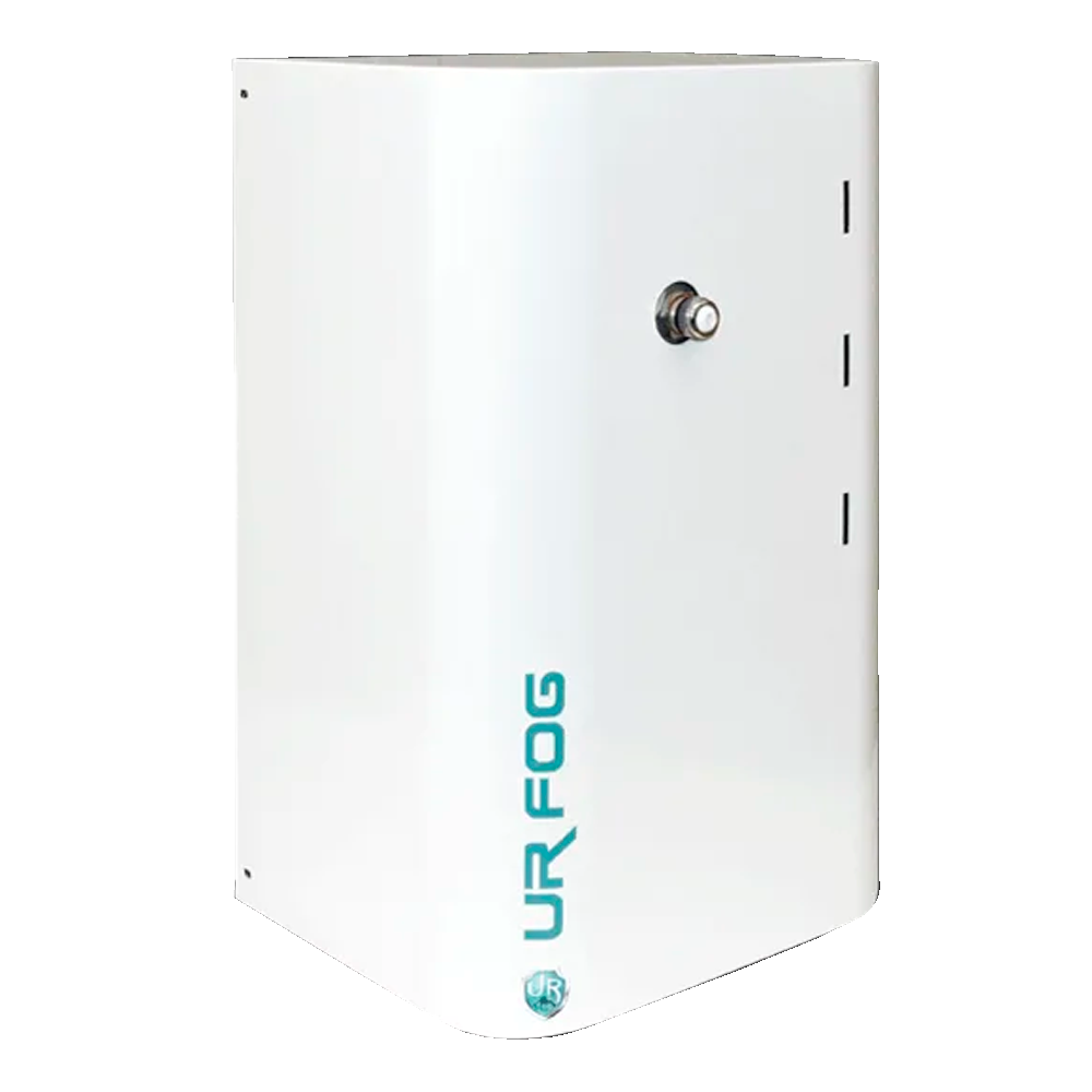 Tågegenerator URFOG 250m3 - Op til 250 m3 med nul synlighed - Op til 750 m3 med 1m synlighed - Meget lavt energiforbrug - Efterlader ingen spor efter udløsning