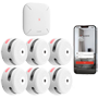 X-Sense branddetektionssæt - Indeholder 6 røgdetektorer XS01-M og Hub SBS50 - Forbindelse med SBS50 HUB til APP kommunikation - Tillader forbindelse af 50 detektorer i samme netværk - Alarm 85 dB ved 3m - Certificeret EN 14604