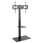 Gulvmontering med stativ - Understøttet vægt 40kg - VESA 600x400mm - Højde 1458mm