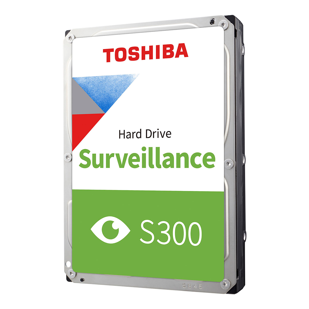 Toshiba harddisk - Kapacitet 1 TB - SATA interface 6 GB/s - Model HDWV110UZSVA - Specielt til videooptagere - Løs eller installeret i DVR