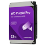 Western Digital PRO harddisk - Kapacitet 22 TB - SATA interface op til 265 MB/s - Model WD221PURP - Designet til DeepLearning løsninger - Understøtter op til 32 AI streams
