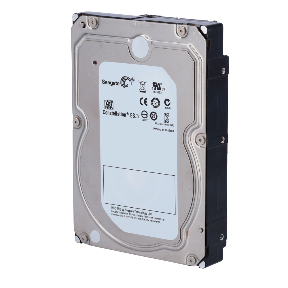 Seagate harddisk model ST4000NM0033 - Kapacitet 4 TB - SATA-grænseflade 6 GB/s - Specielt til videoinspilere - Løs eller monteret i DVR - Renoveret, i perfekt driftstilstand