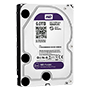 Western Digital Harddisk - Kapacitet 6 TB - SATA interface op til 175 MB/s - Model WD64PURZ - Specielt til videooptagere - Op til 64 high-definition kameraer