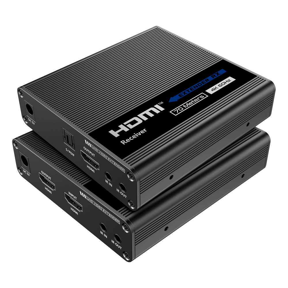 HDMI signalforstærker - Rækkevidde 70 m - Opløsning 4K - Tillader 1 forbindelser:1 - HDMI Loop out