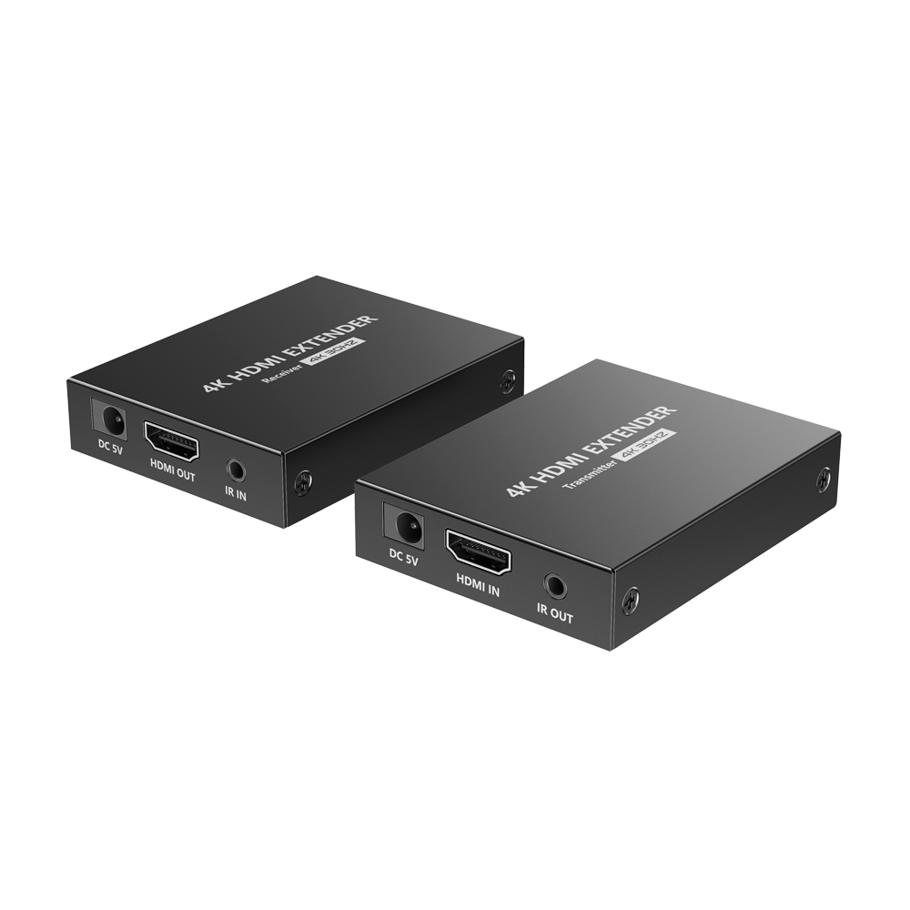 HDMI signalforstærker - Rækkevidde 40 m - Opløsning 4K - Tillader 1 forbindelser:1 - POC - Kabel strømforsyning