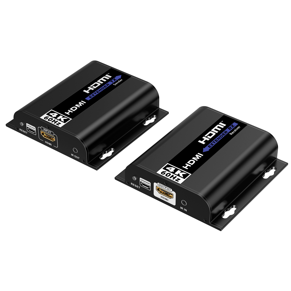 HDMI signal extender - Rækkevidde 120 m - Opløsning 4K - Tillader 1 forbindelser:M