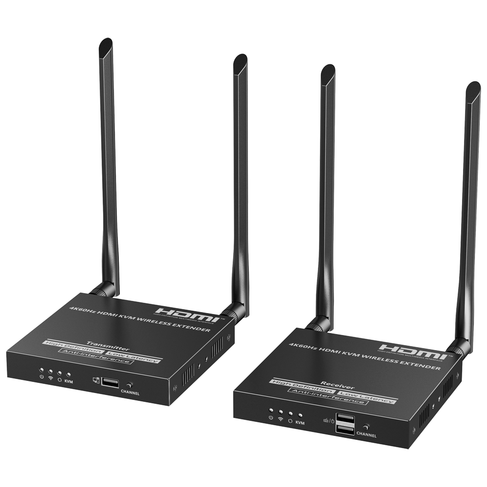 Trådløs HDMI signal extender - Rækkevidde 50 m - Opløsning 4K - Tillader 1 forbindelser:M - HDMI Loop out