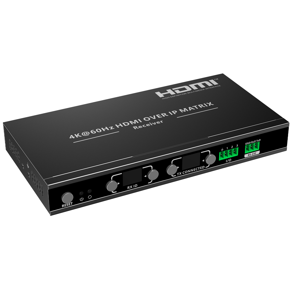 HDMI IP signalmatrix - Muliggør NxM - Opløsning 4K - Inkluderer 1 modtager
