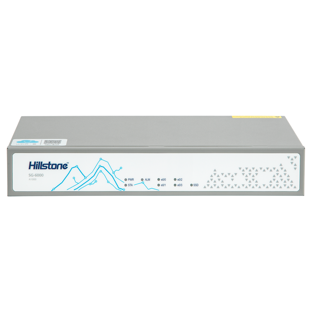 Hillstone Networks NGFW - Hardware + 1 års grundservice - 4Gbps FW/1.5Gbps NGFW gennemstrømning - 450k samtidige sessioner - 4 porte 10/100/1000BASE-T - Desktop