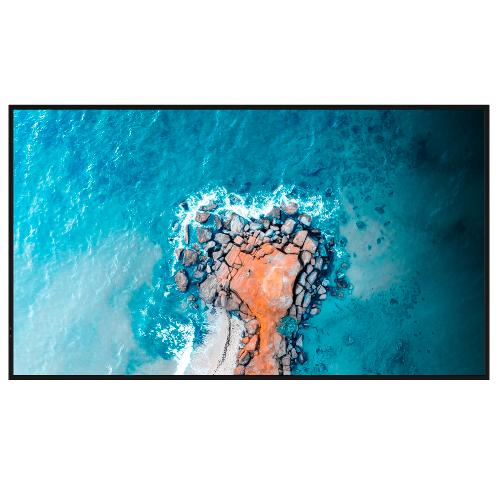 Digital signage monitor 75" - Opløsning 4K - Lysstyrke 500 nits - 24/7 - Android 11 - Integrerede højttalere