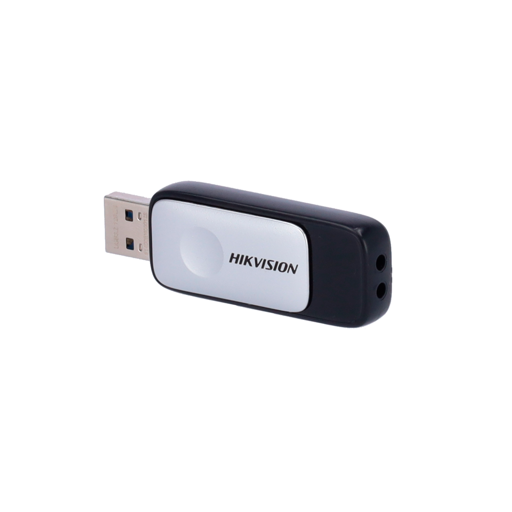 Hikvision USB Flash Drive - Kapacitet 64 GB - Interface USB 3.2 - Maksimal læse/skrive hastighed 120/45 MB/s - Kompakt design: Sort farve