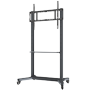 Gulvstativ med hjul og bakke - Understøttet vægt 100Kg - VESA 800x600mm - Justerbar højde