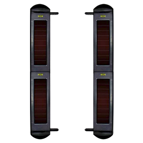 Solar infrarød barriere detektor - Komplet trådløs | 4 stråler - Signalrækkevidde op til 1000m - Maks. afstand 100m detektering - Automatisk regulering mod interferens - Strøm 3.3V internt batteri